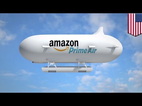 Amazon airship: Amazon patents unmanned airship to launch its delivery drones - TomoNews