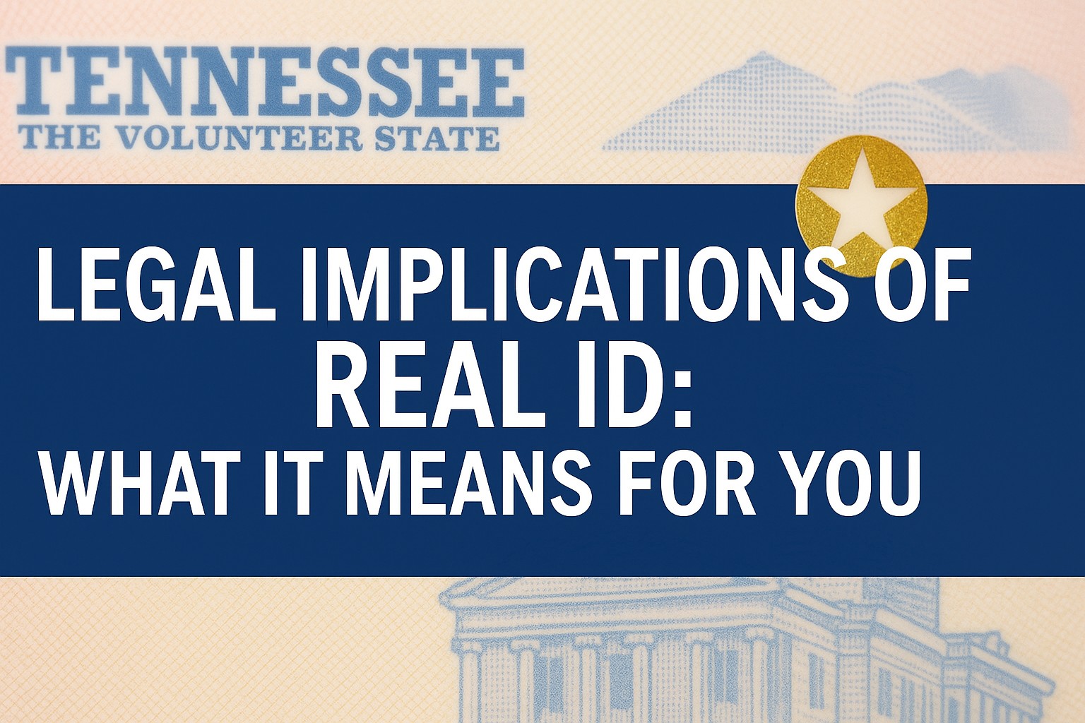 Legal Implications of REAL ID: What It Means for You