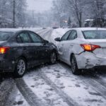 winter fender bender