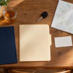 Car key and documents representing teen-driver liability questions